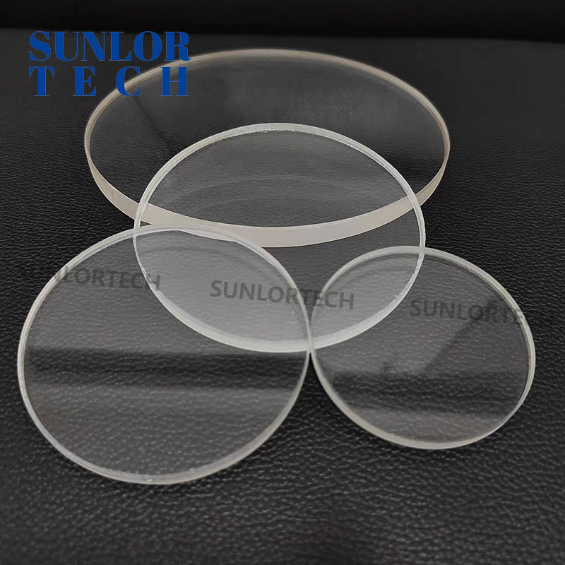High Temperature Fused Quartz Sight Glass for Kiln Viewing Ports - Round/Square Observation Window Resists