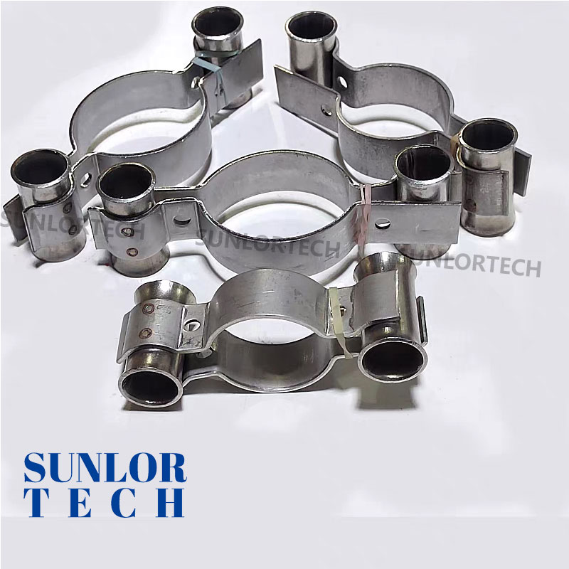 Stainless Steel Ceramic Tube Clamp Clip Bracket for Thermocouple and Heating Element Protection Install the bracket for the electrode